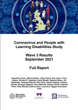 Coronavirus and People with  Learning Disabilities Study: Wave 3 Results September 2021: Full Report